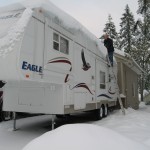Storing an RV for the winter.