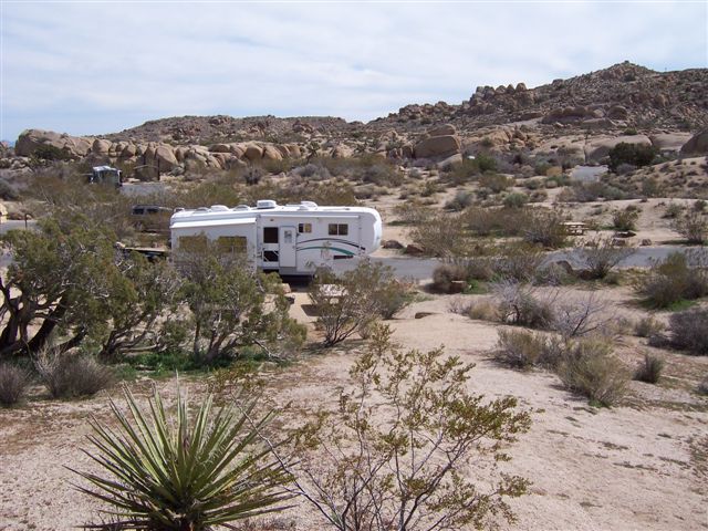 Tyres camping in the desert