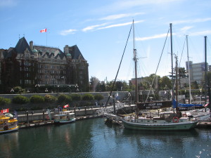 The Empress Hotel and Victoria's Inner Harbour