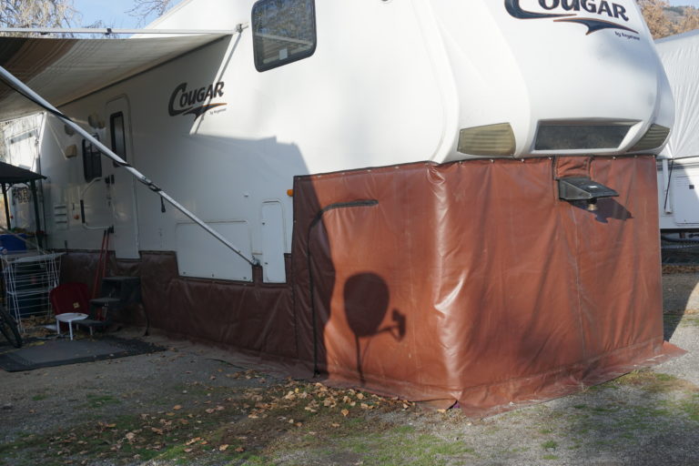 Preparing for Winter with RV Skirting - Roaming RV